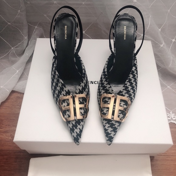 ❌SOLD❌Balenciaga BB knife silngback pumps 3.15" - Picture 2 of 4